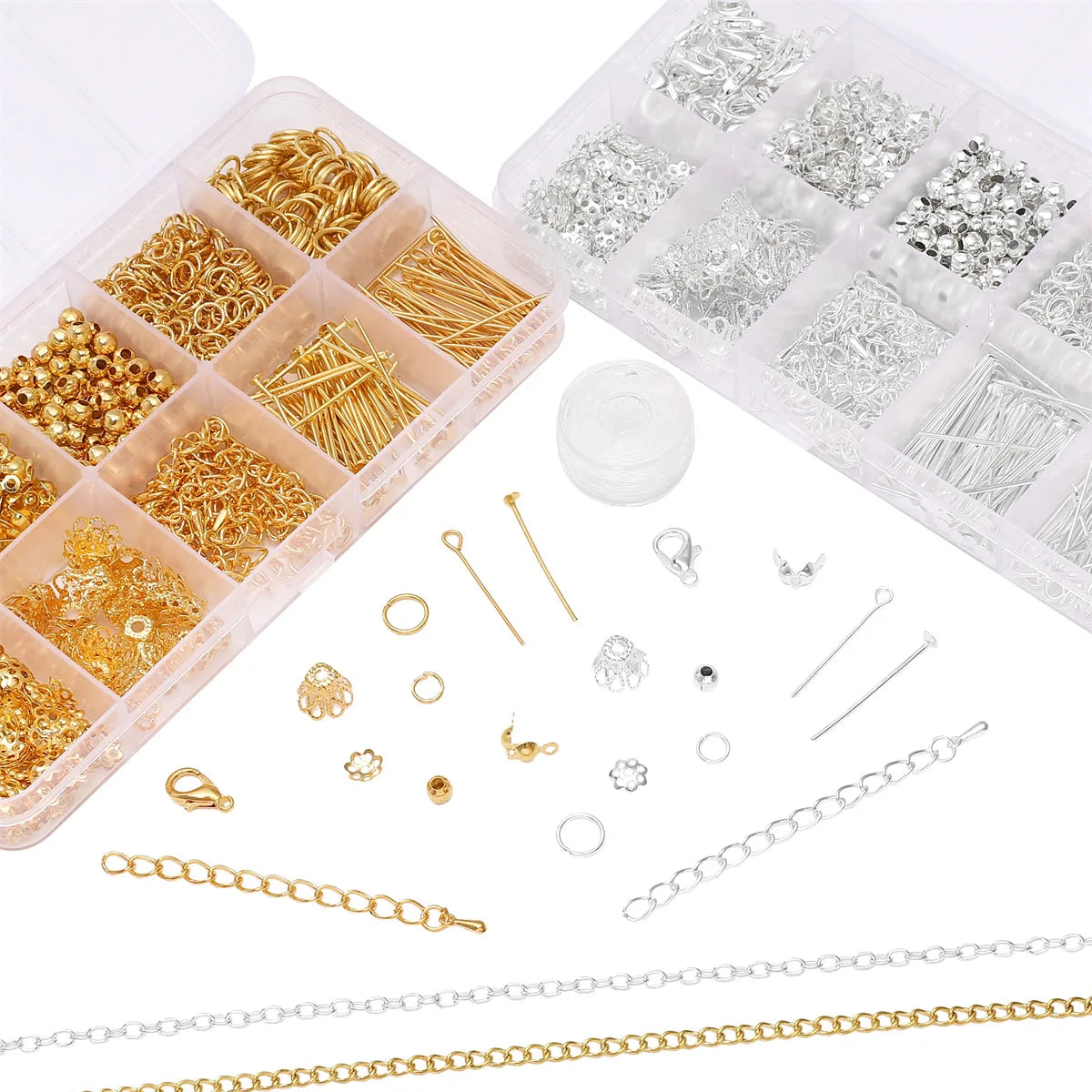 Jewelry Making Starter Kit – DIY Beads & Findings Set for Earrings and Necklaces