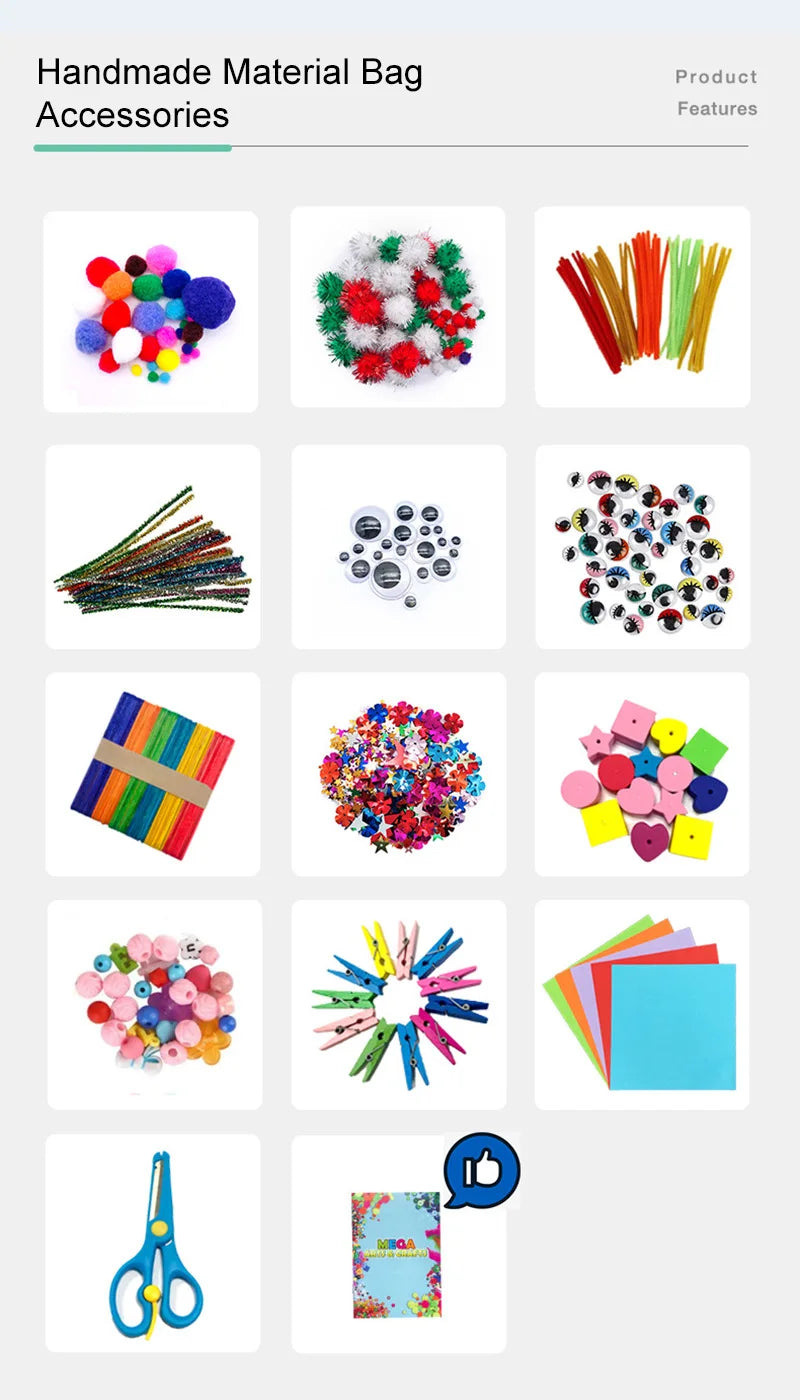 Rainbow Craft Toy Set – DIY Creative Handmade Kids Craft Kit