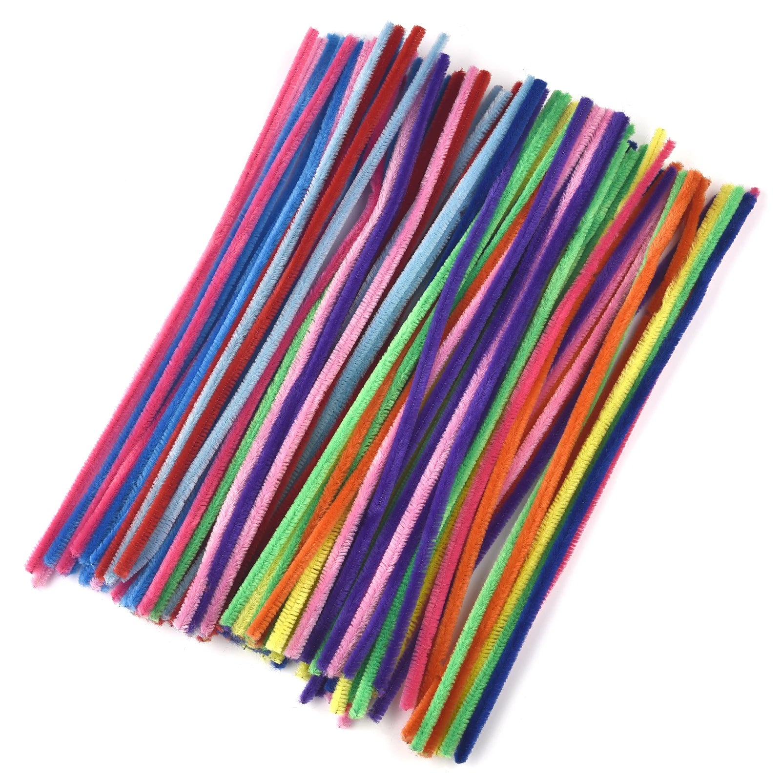 100pcs Chenille Stems – DIY Craft Pipe Cleaners for Kids