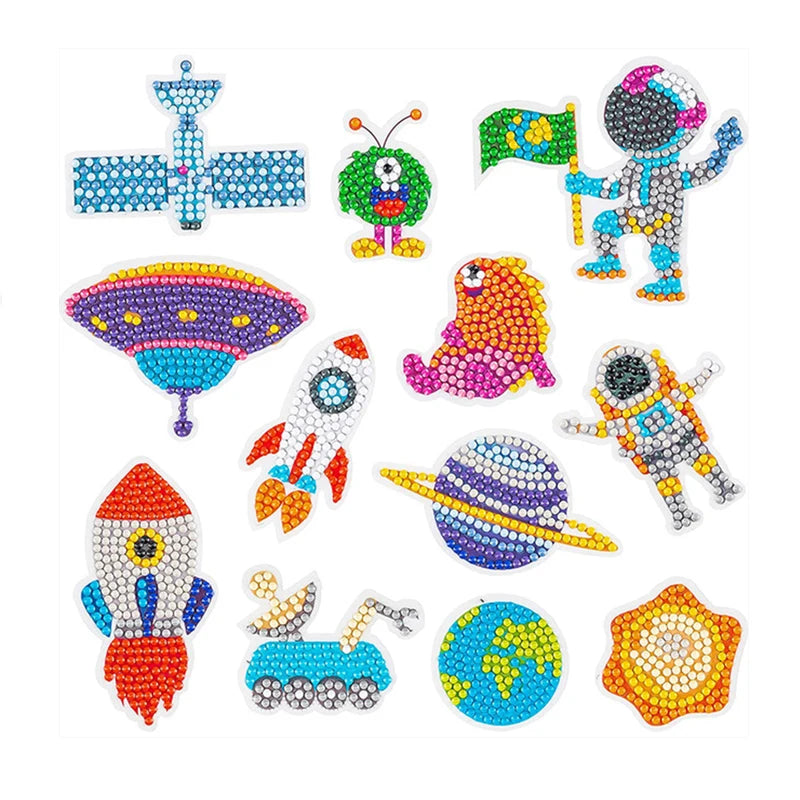 Pokémon Diamond Painting Stickers & Cartoon Crystal Art Craft Set