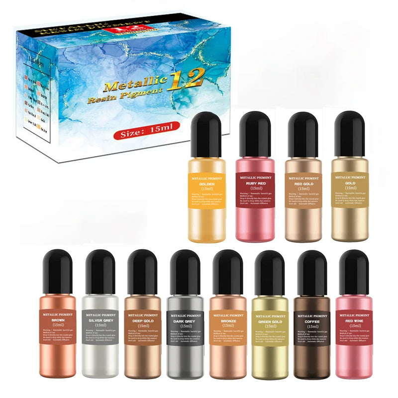 Alcohol Ink Resin Pigment Set – Epoxy Art Colorant Kit