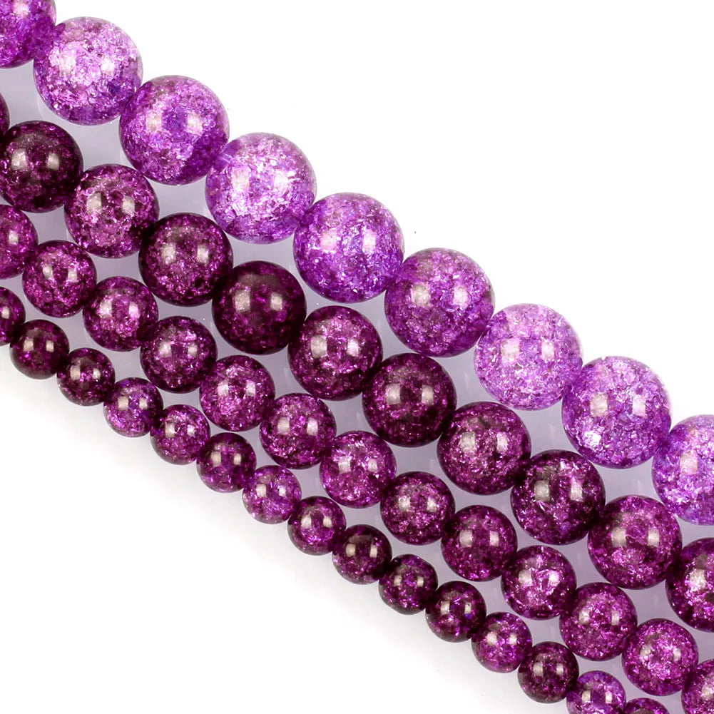 Purple Natural Stone Beads – Amethyst, Agate & Tourmaline for DIY Jewelry