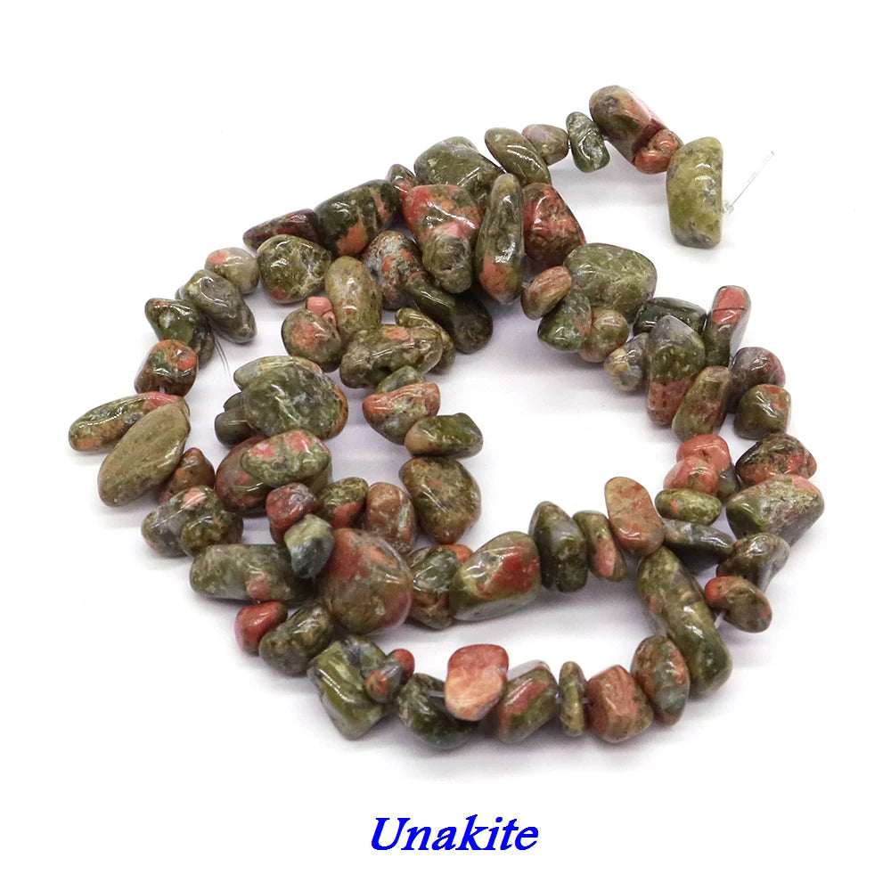 Natural Aquamarine Quartz Beads – Freeform Chips for DIY Jewelry & Crafts