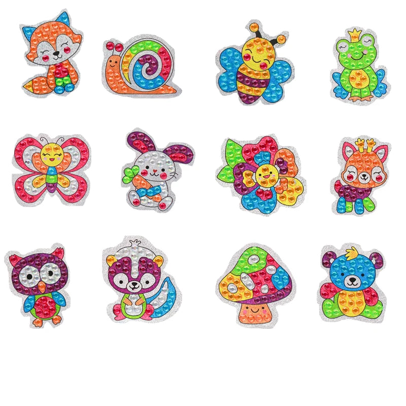 Pokémon Diamond Painting Stickers & Cartoon Crystal Art Craft Set