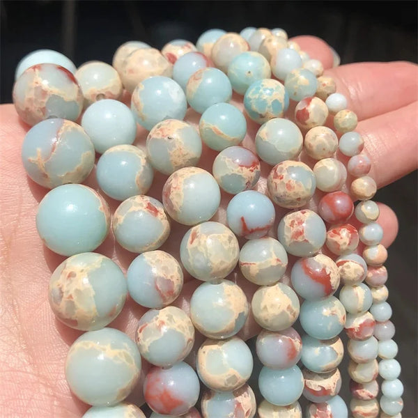 Natural Stone Beads – Lava, Jasper, Tiger Eye & Quartz 6-10mm for Jewelry DIY