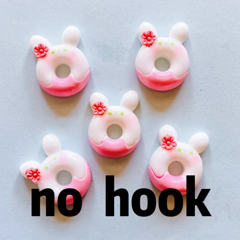 Cat Bread Flower Resin Charms – 10PCS DIY Pendants for Jewelry & Crafts