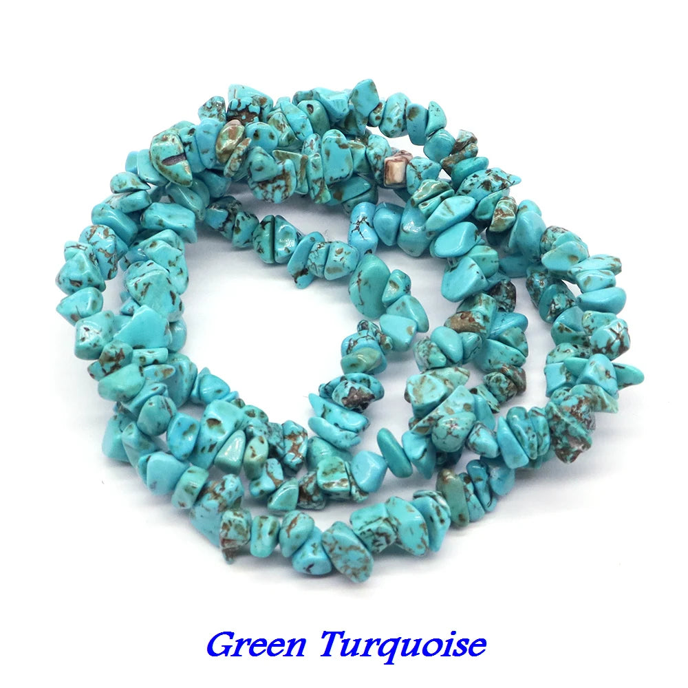 Natural Aquamarine Quartz Beads – Freeform Chips for DIY Jewelry & Crafts