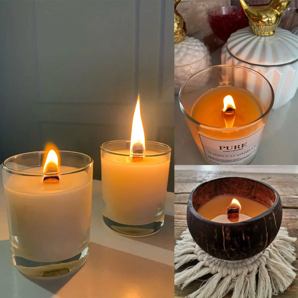 🕯️ 1KG Natural Soy Wax Granules – 100% Pure, Additive-Free Candle Making Material for DIY Smokeless Scented Candles