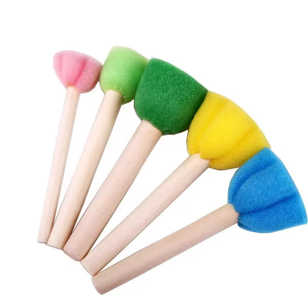 Painting Sponge Brush Set – Kids’ Art Tools for DIY Crafts & Drawing