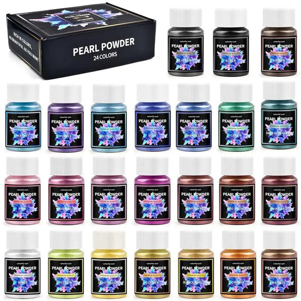 Pearlescent Mica Pigments – Resin Dye Powder Set