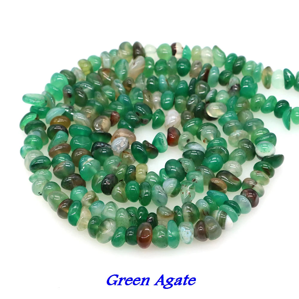 Natural Aquamarine Quartz Beads – Freeform Chips for DIY Jewelry & Crafts