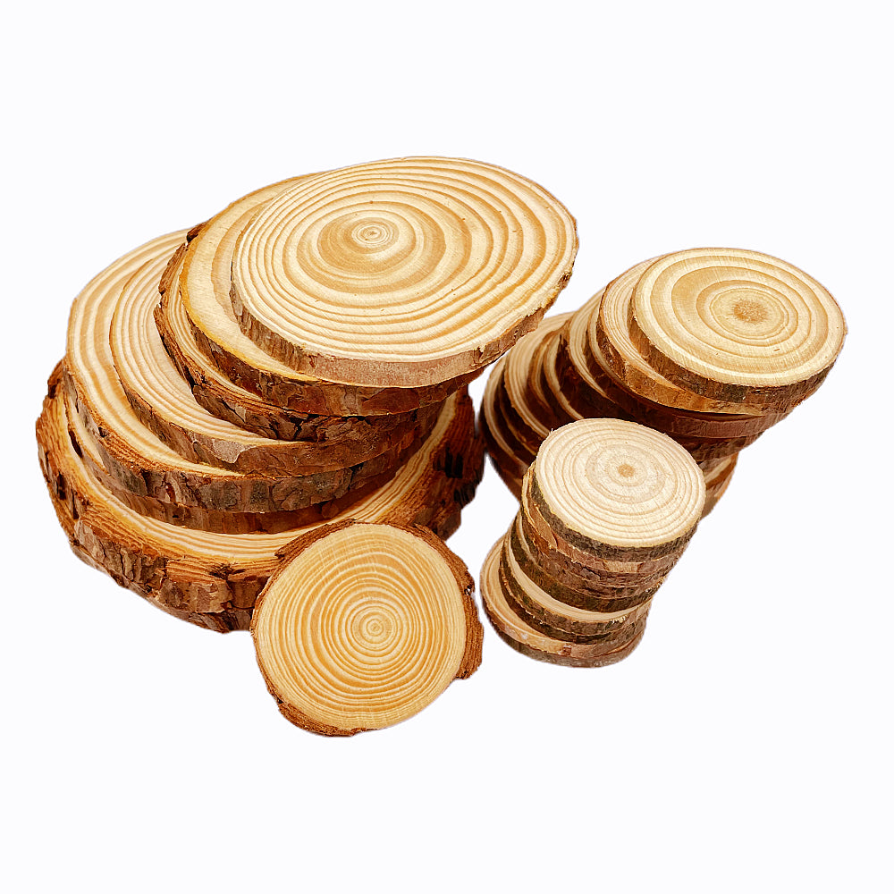 Natural Pine Wood Slices – DIY Craft & Wedding Decor