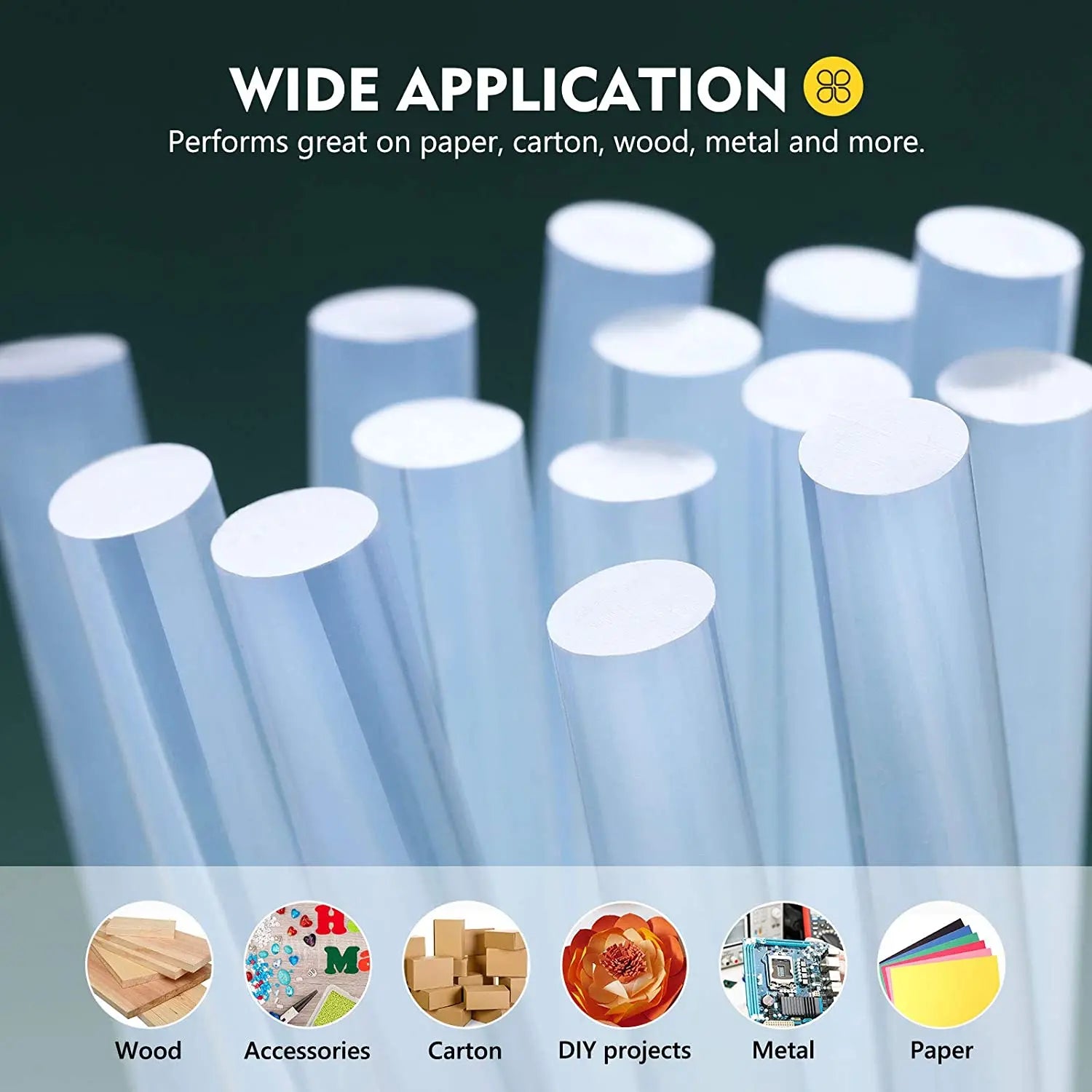 10-100 Pack Full Size Hot Glue Sticks 11mm Diameter Multipurpose for Kid Adult DIY Art Craft Gluing Repairing Festival Home