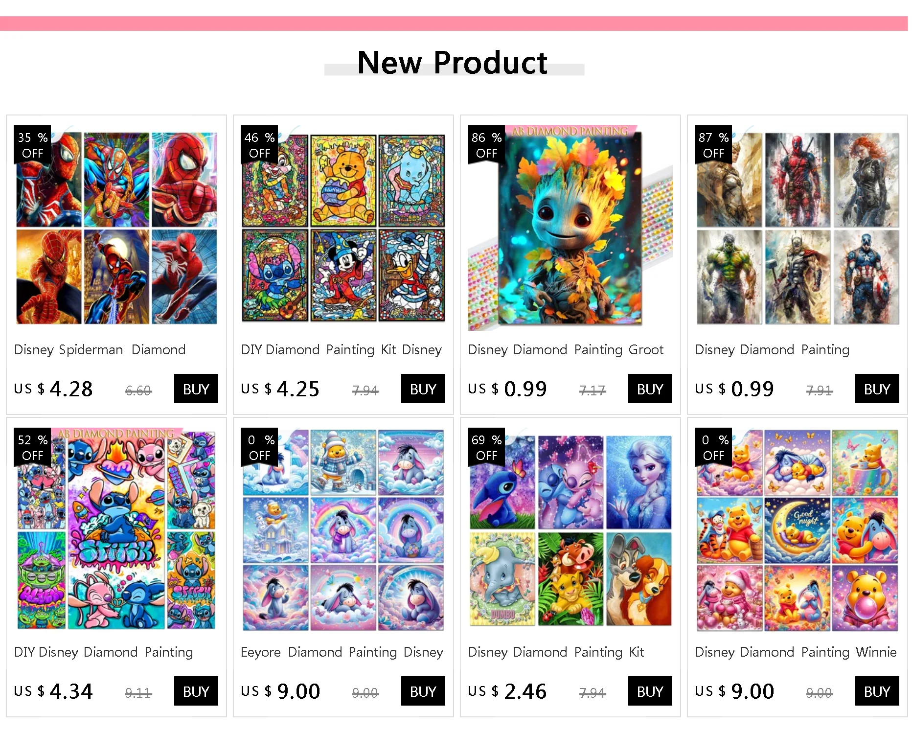 Snow White Diamond Painting Kit – DIY Rhinestone Embroidery Art