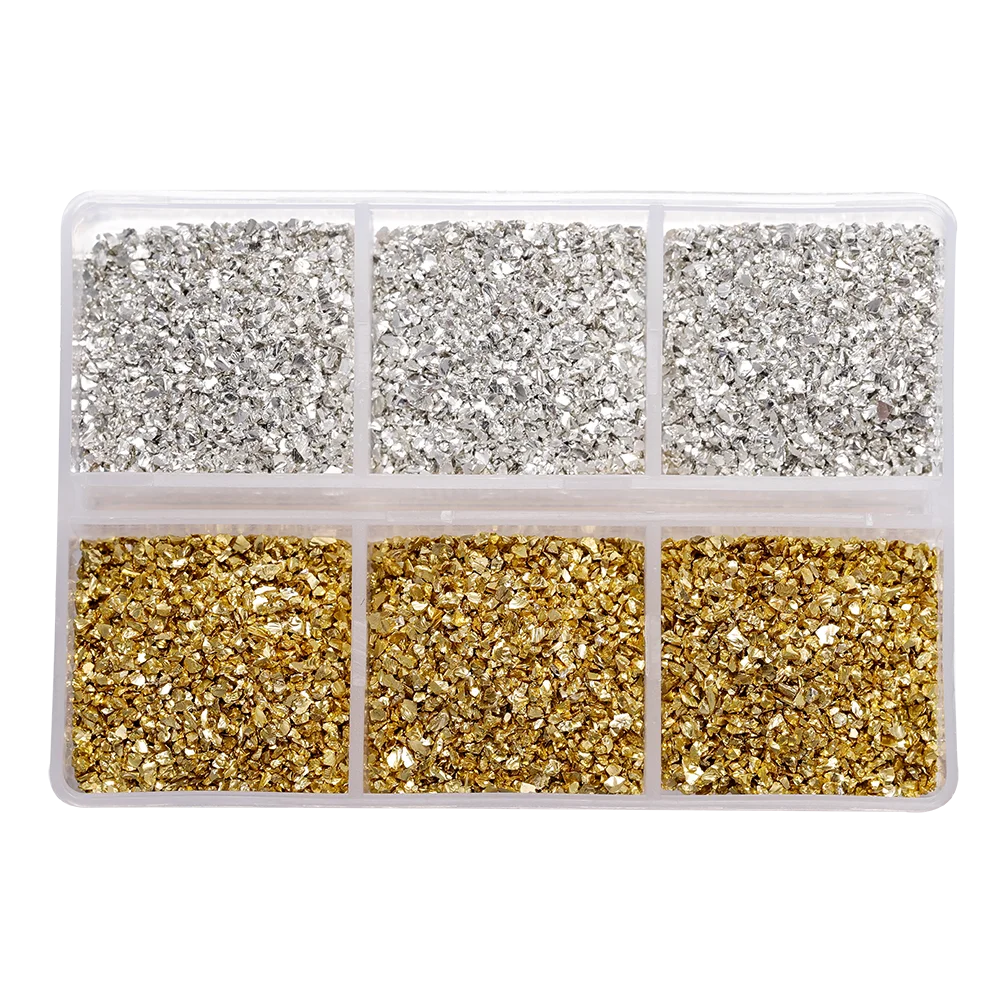 30g Crushed Glass Stones – Irregular Resin Fillers for DIY Epoxy Crafts & Nail Art