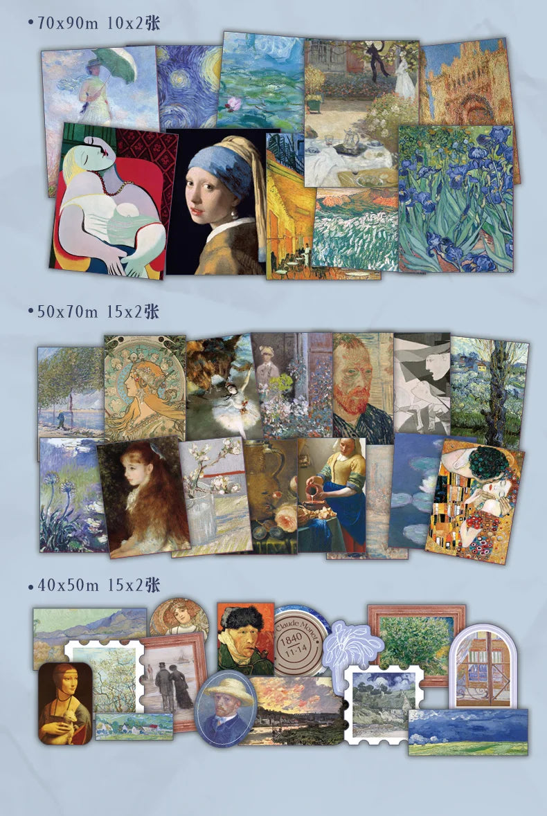 100PCS Retro Scrapbook Paper Set – DIY Collage, Journal & Album Craft Materials