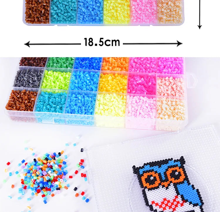 Hama Beads – 5mm/2.6mm 24/48/72 Color Fuse Beads for DIY Crafts & Educational Toys