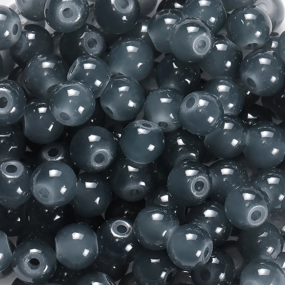 6mm Glass Round Beads – 30/50PCS Colorful Spacer Beads for DIY Jewelry