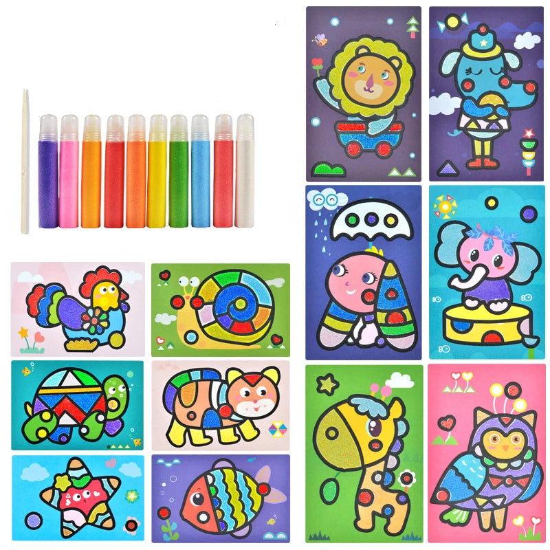 Children’s Sand Painting DIY Craft Kit – Colorful Creative Art Set