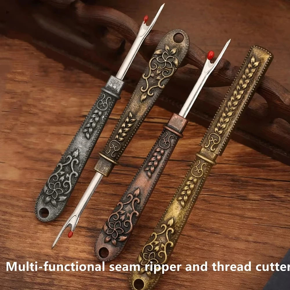 Vintage Thread Cutter & Seam Ripper – Multifunctional Sewing Tool