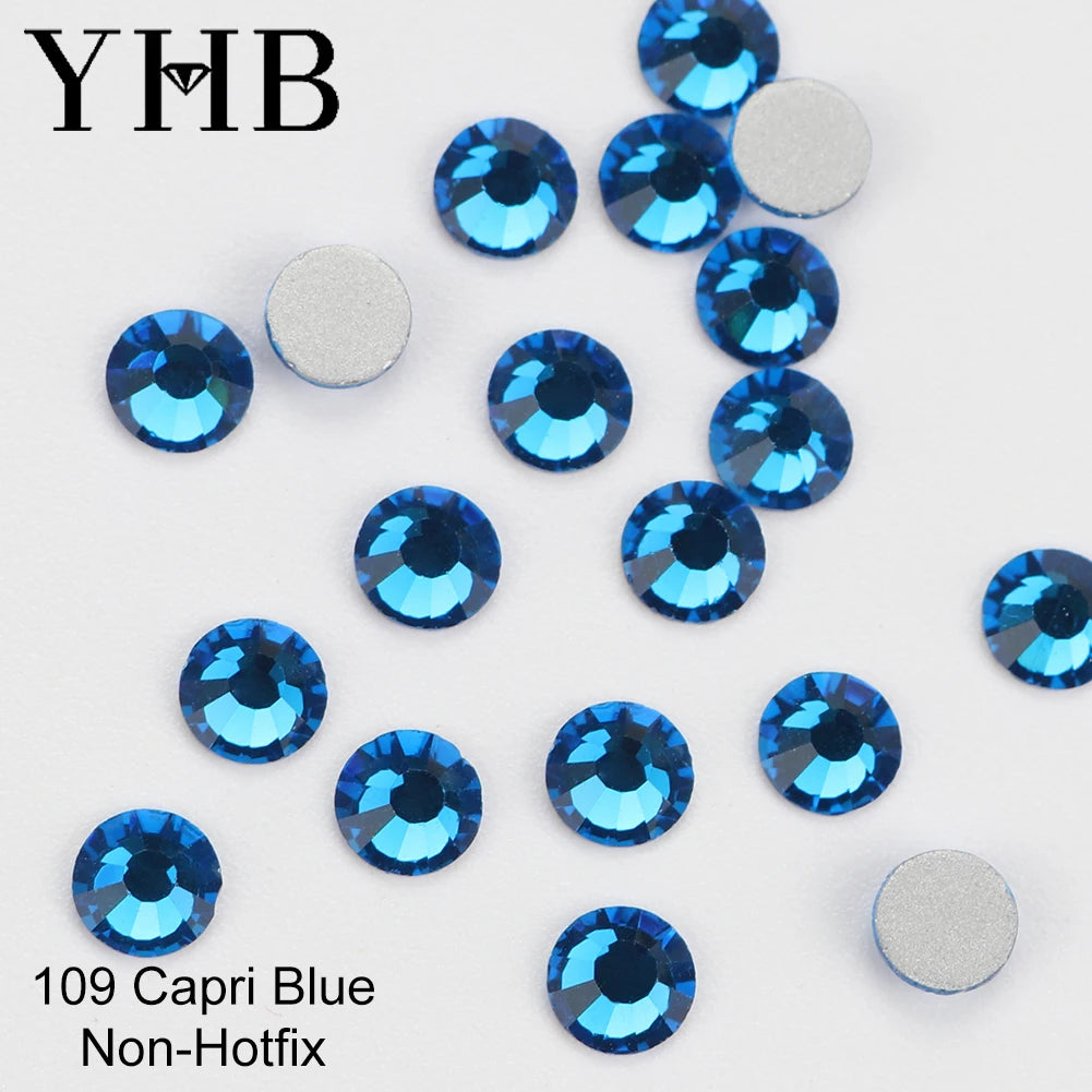 YHB Cold-Fix Crystal Rhinestones – 101–133 PCS for DIY Crafts