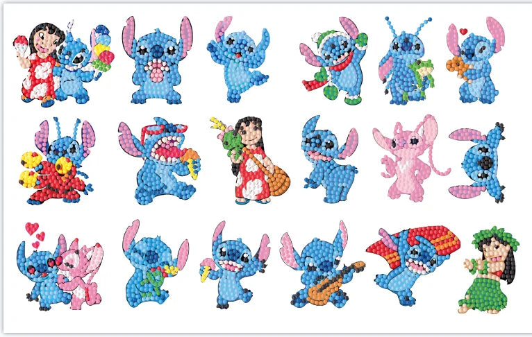 Pokémon Diamond Painting Stickers & Cartoon Crystal Art Craft Set