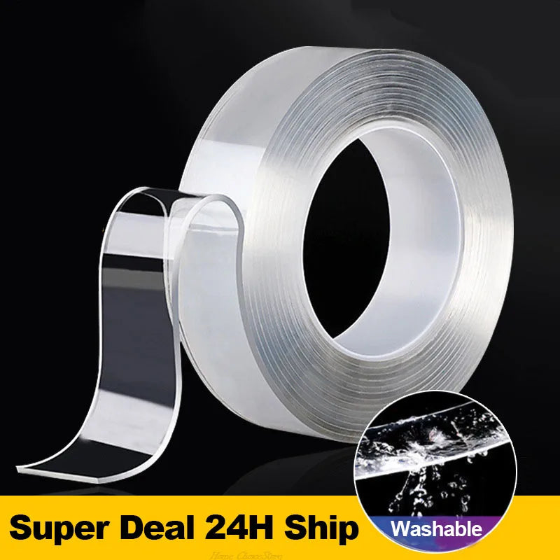 Nano Tape Super Strong Double-Sided Adhesive – Reusable & Waterproof