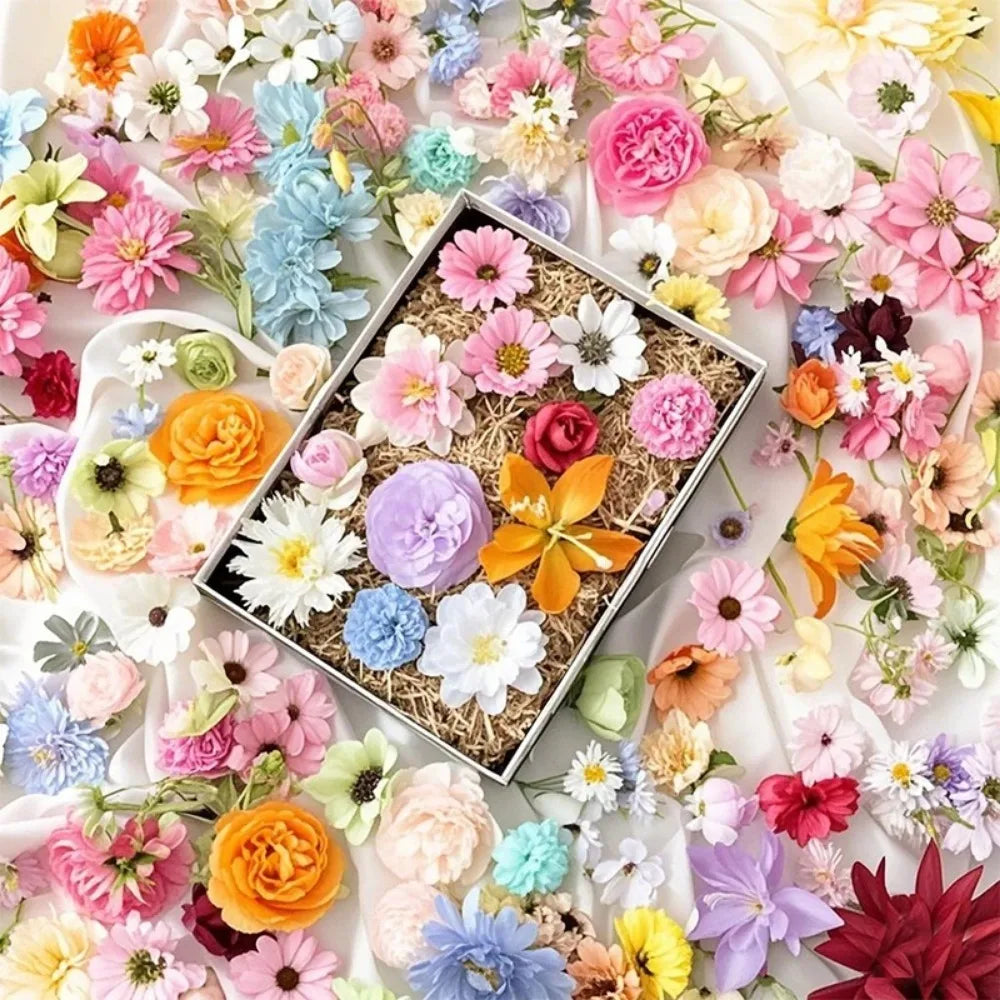 20/52pcs Artificial Silk Flowers – DIY & Home Decor