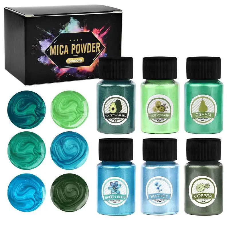 Pearlescent Mica Pigments – Resin Dye Powder Set