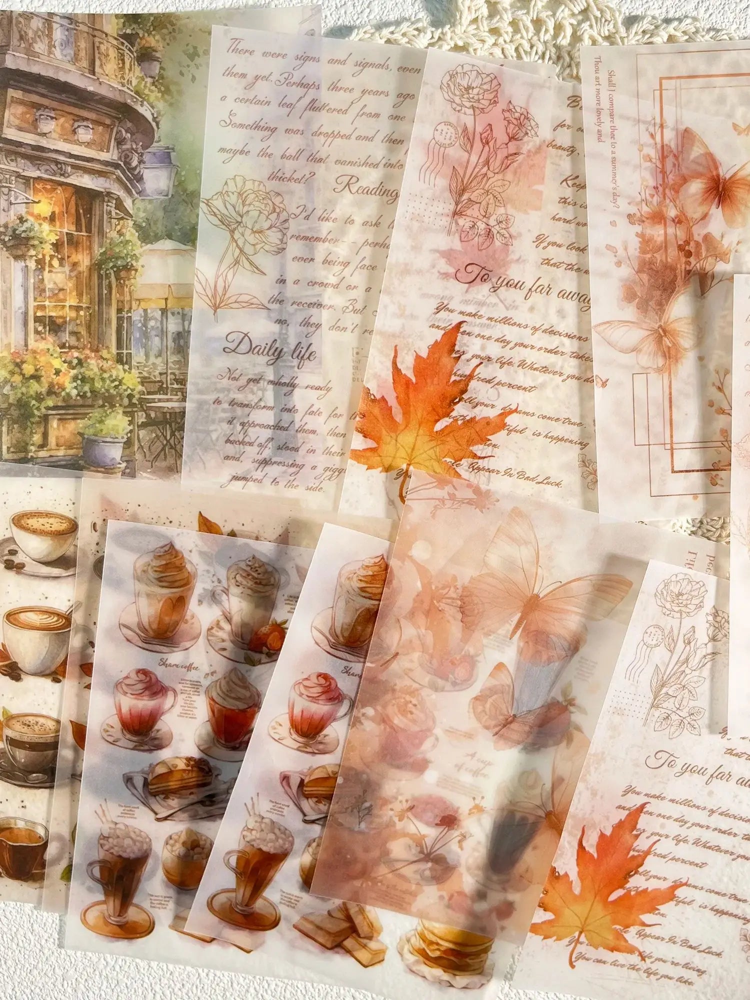 Vintage Aesthetic Scrapbook Kit – 56PCS Stickers & Papers for DIY Crafts & Journals