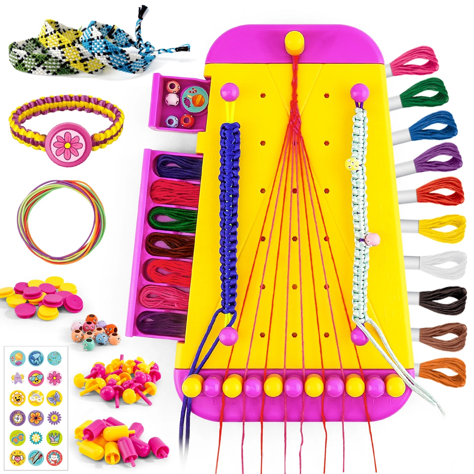 Friendship Bracelet Making Kit – Girls’ DIY Jewelry Craft Set