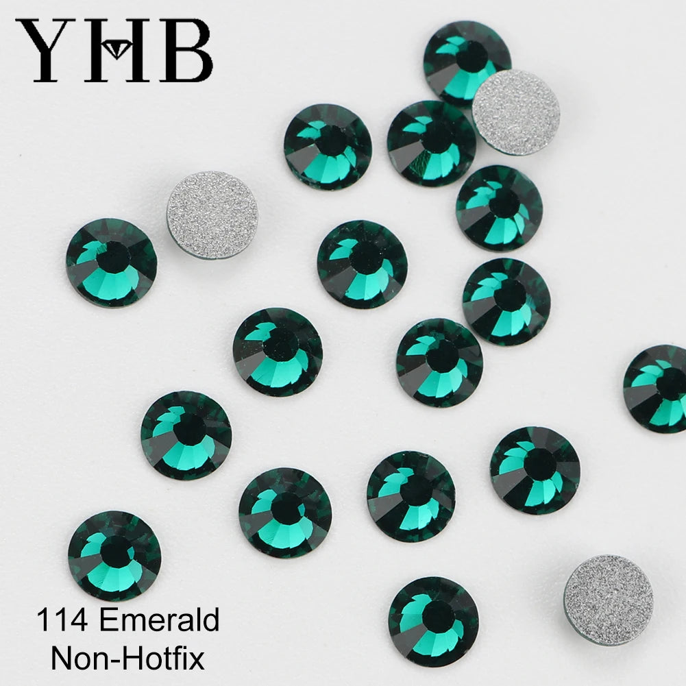 YHB Cold-Fix Crystal Rhinestones – 101–133 PCS for DIY Crafts