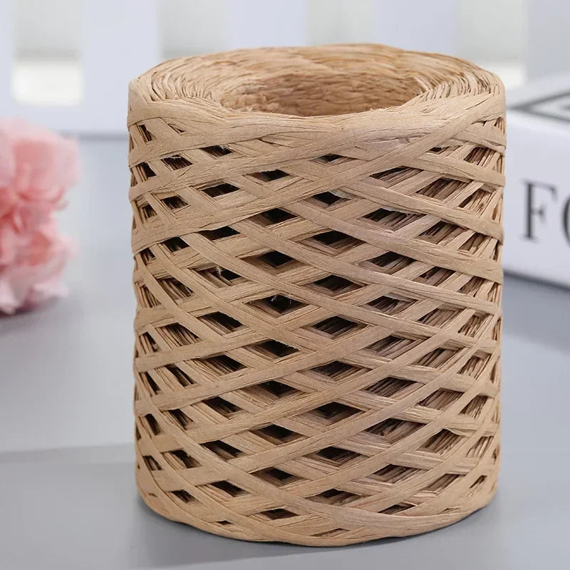 Natural Raffia Straw Yarn
