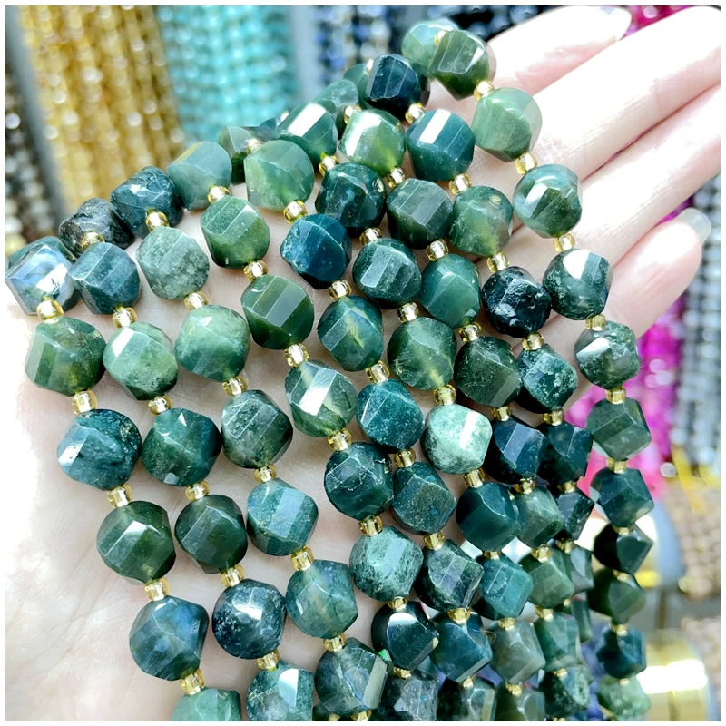 Natural Amethyst, Tiger Eye & Agate S-Shaped Gemstone Beads – DIY Jewelry Supplies