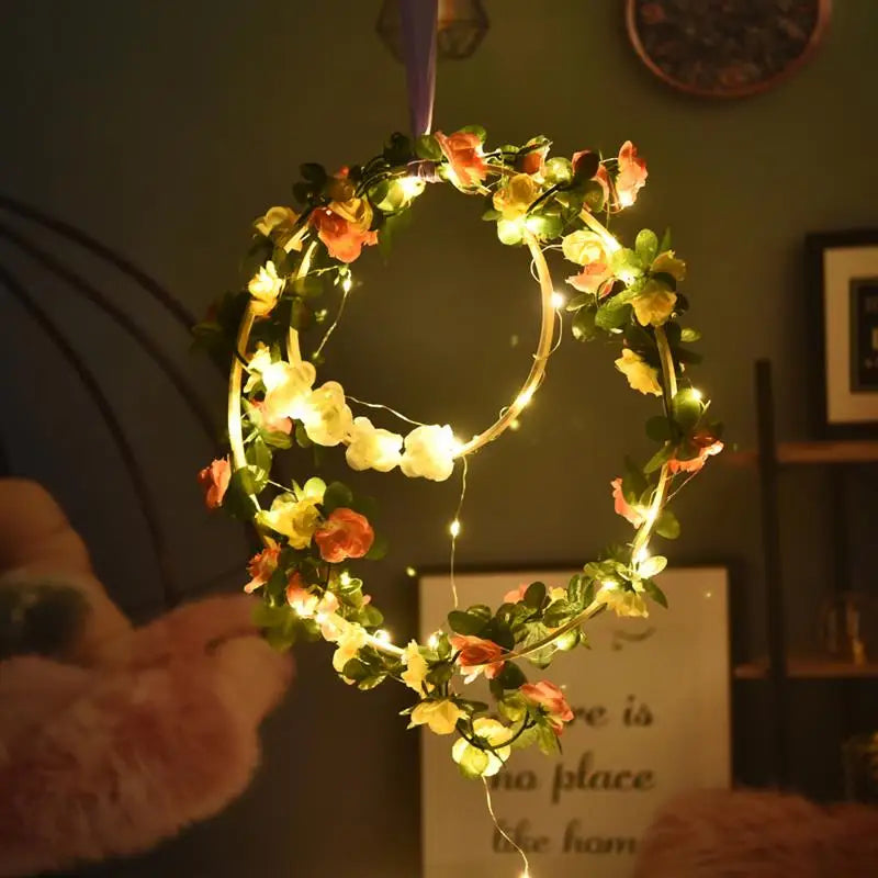 Wooden Bamboo Floral Hoop Ring – DIY Wreath & Dream Catcher Frame