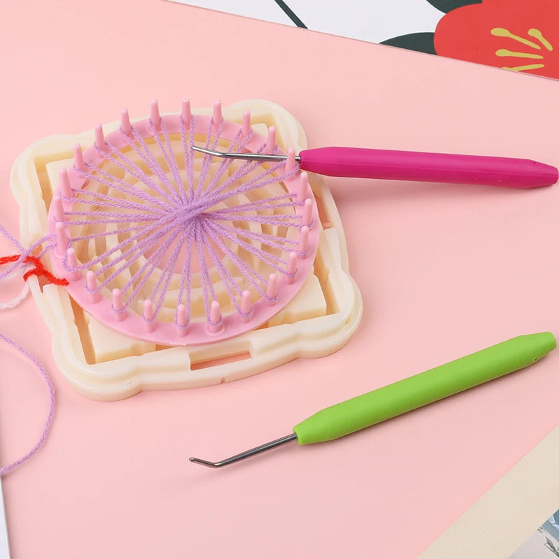 6pcs Knit Loom Hook & Needle Set – Random Colors