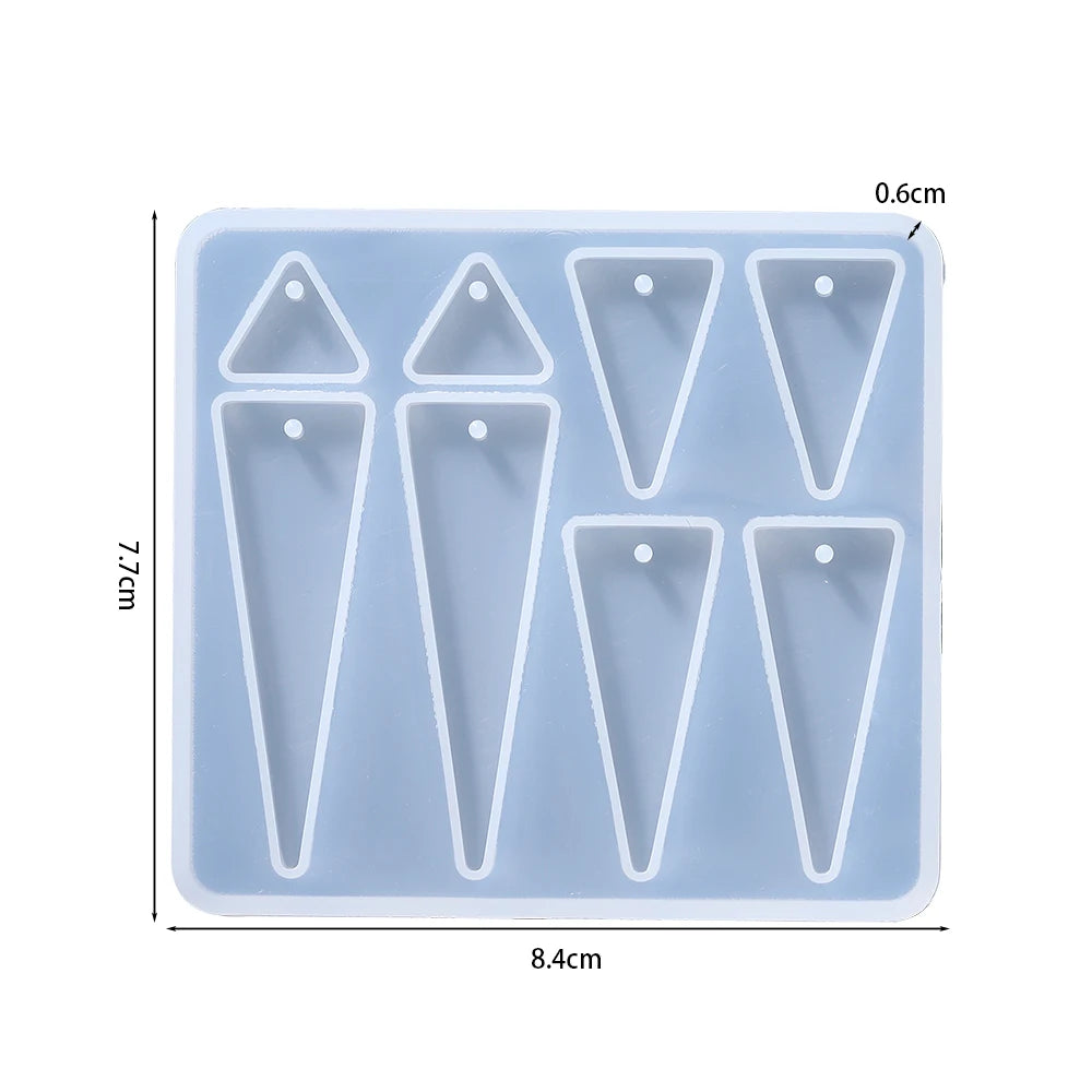 DIY Earring & Charm Mold – Heart, Leaf, Moon Shapes