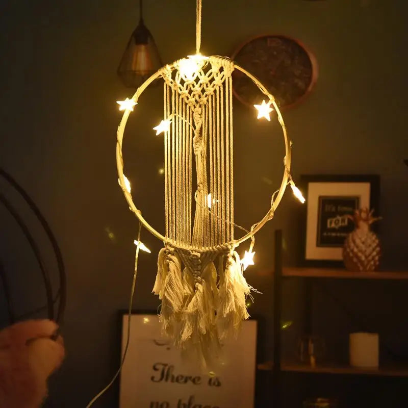 Wooden Bamboo Floral Hoop Ring – DIY Wreath & Dream Catcher Frame