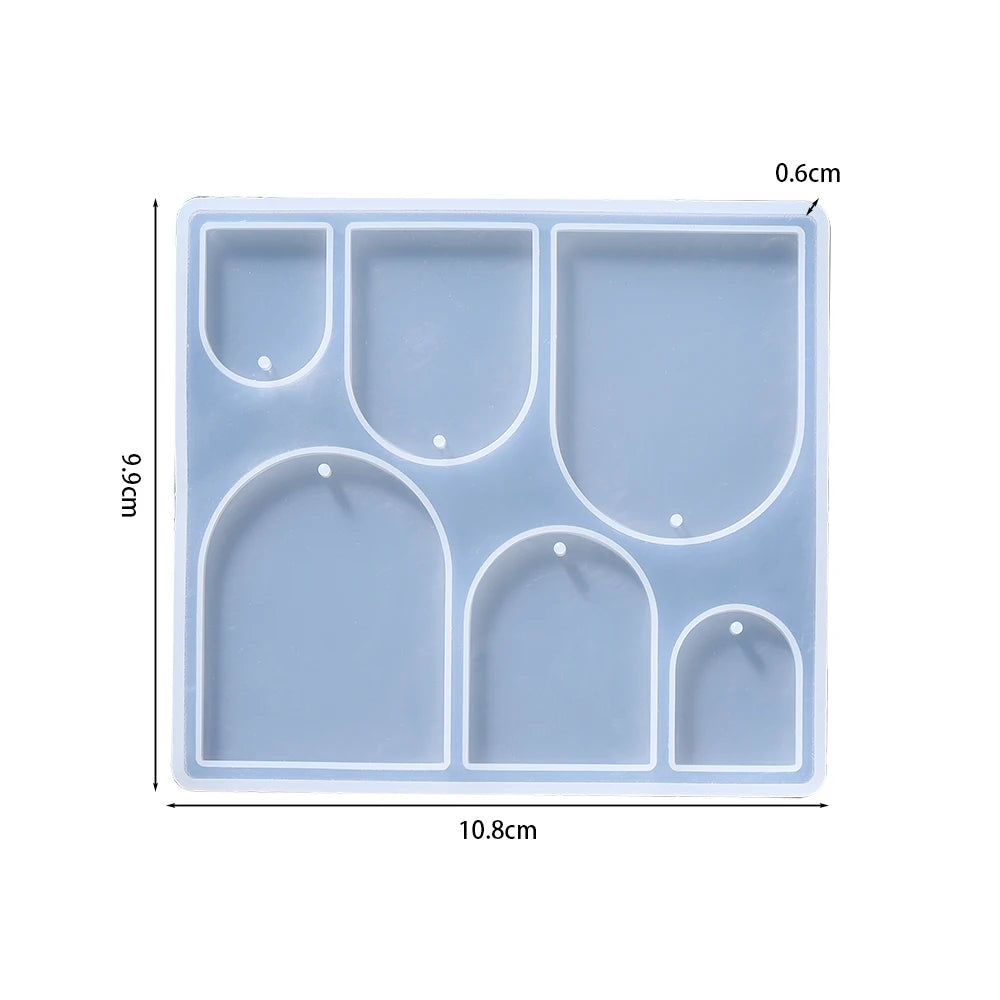 DIY Earring & Charm Mold – Heart, Leaf, Moon Shapes