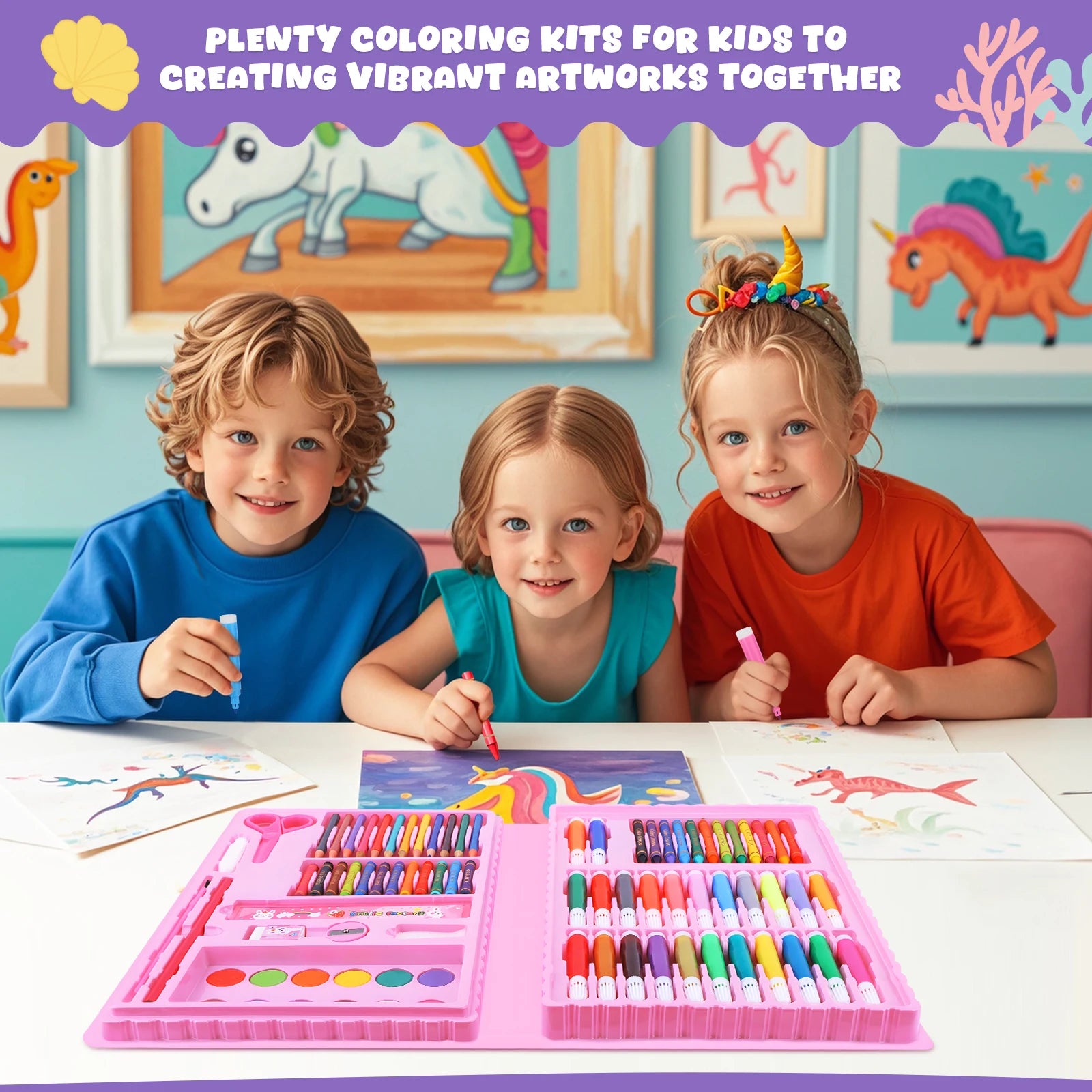 100+ Piece Drawing Art Kit