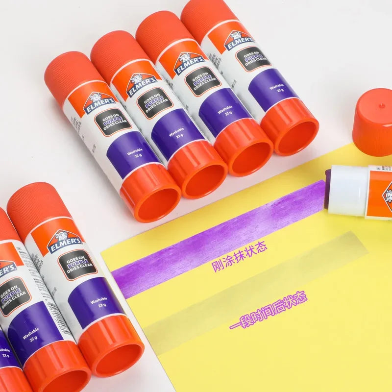 Elmer's Transparent Solid Glue Stick Color-changing Glue, Washable, Suitable for Handcraft DIY, Cosplay,Eyebrow Shaping