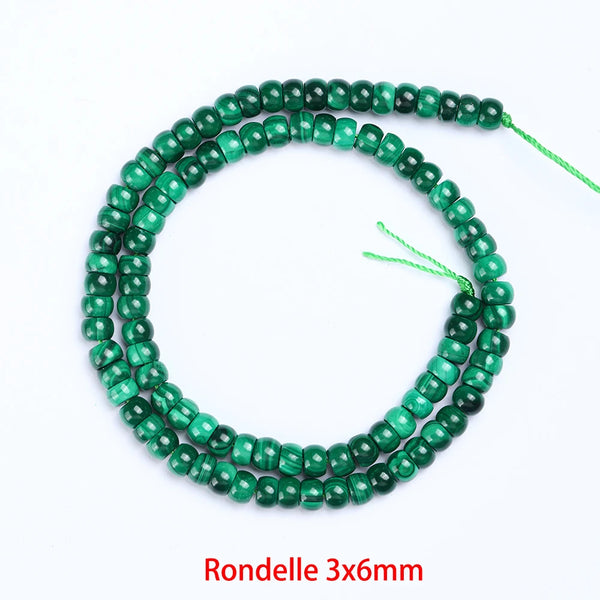 Natural Malachite Beads – Rice & Tubular Loose Beads for DIY Jewelry