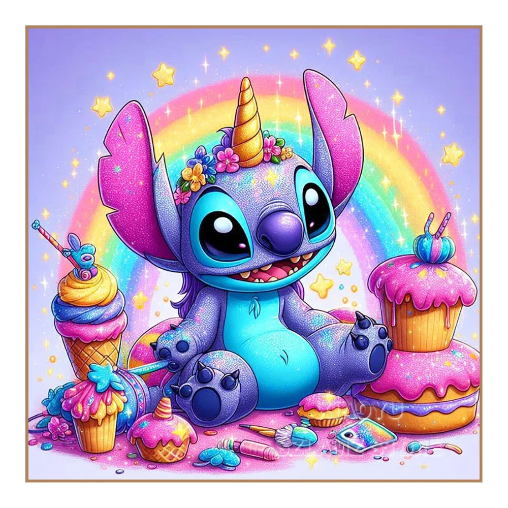 Cartoon Stitch Diamond Painting Kit – Full Round/Square Rhinestone Embroidery Art