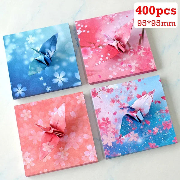 400pcs Colorful Starry Sky Origami Paper Square Galaxy Outer Space Folded Paper Children DIY Handmade Origami Gift Decorations