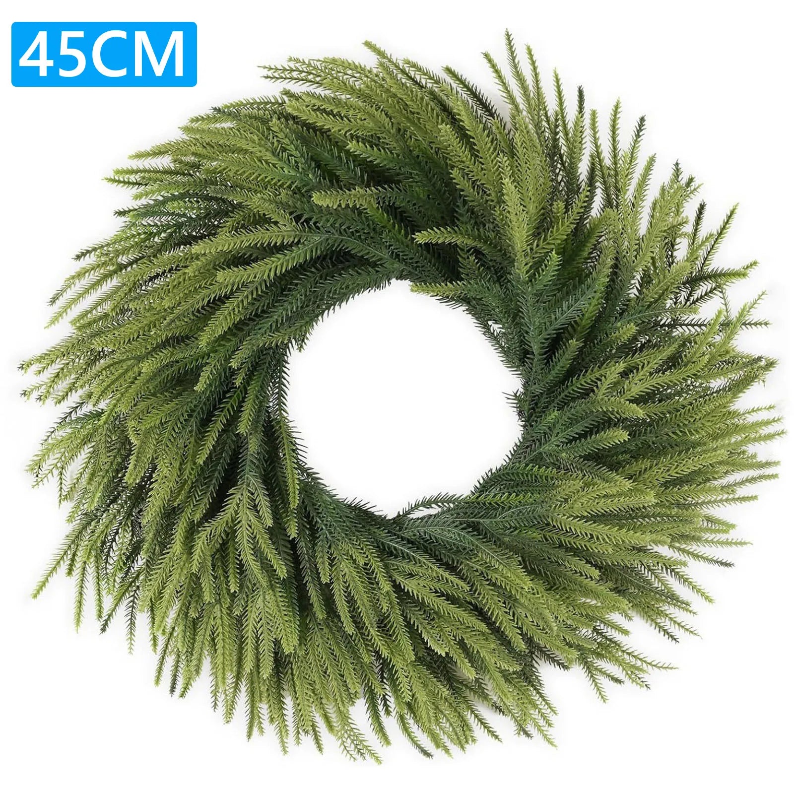 Norfolk Pine Wreath – Artificial Pine Cone & Flower Garland for Christmas & Weddings