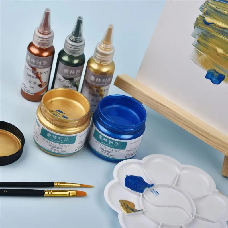 60ml Waterproof Metallic Pigment – Acrylic Paint for DIY Resin, Graffiti & Craft Decoration