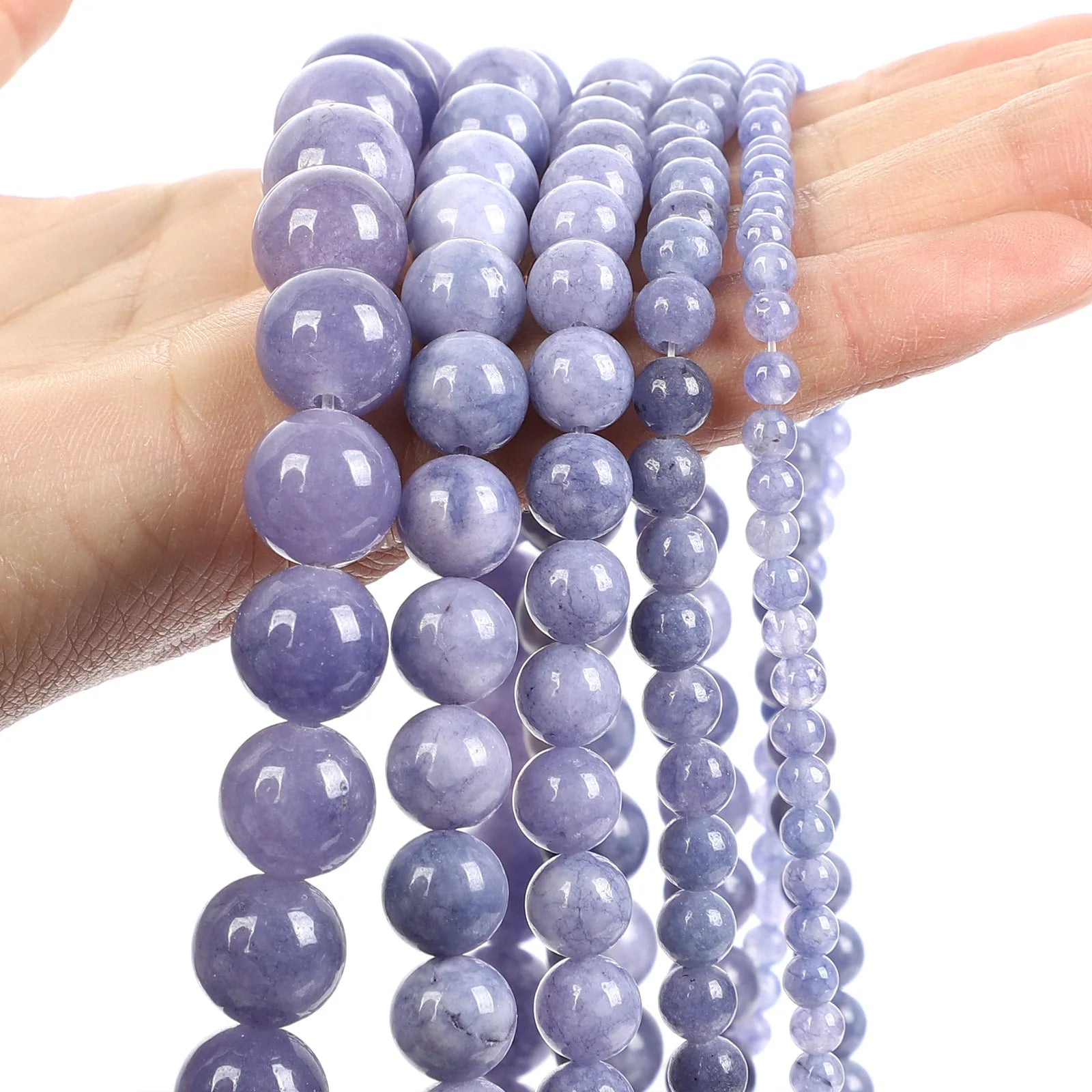 Purple Natural Stone Beads – Amethyst, Agate & Tourmaline for DIY Jewelry