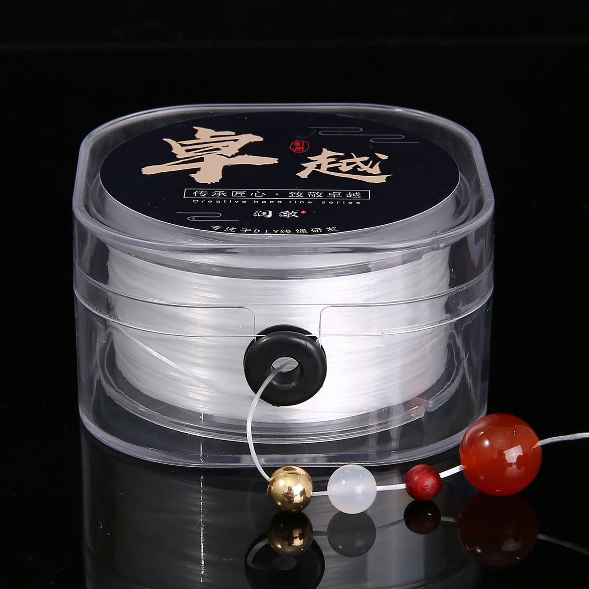 0.8mm Elastic Crystal Beading Cord – 100m Roll