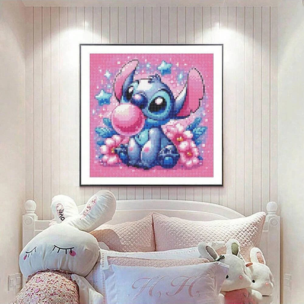 Cartoon Stitch Diamond Painting Kit – Full Round/Square Rhinestone Embroidery Art