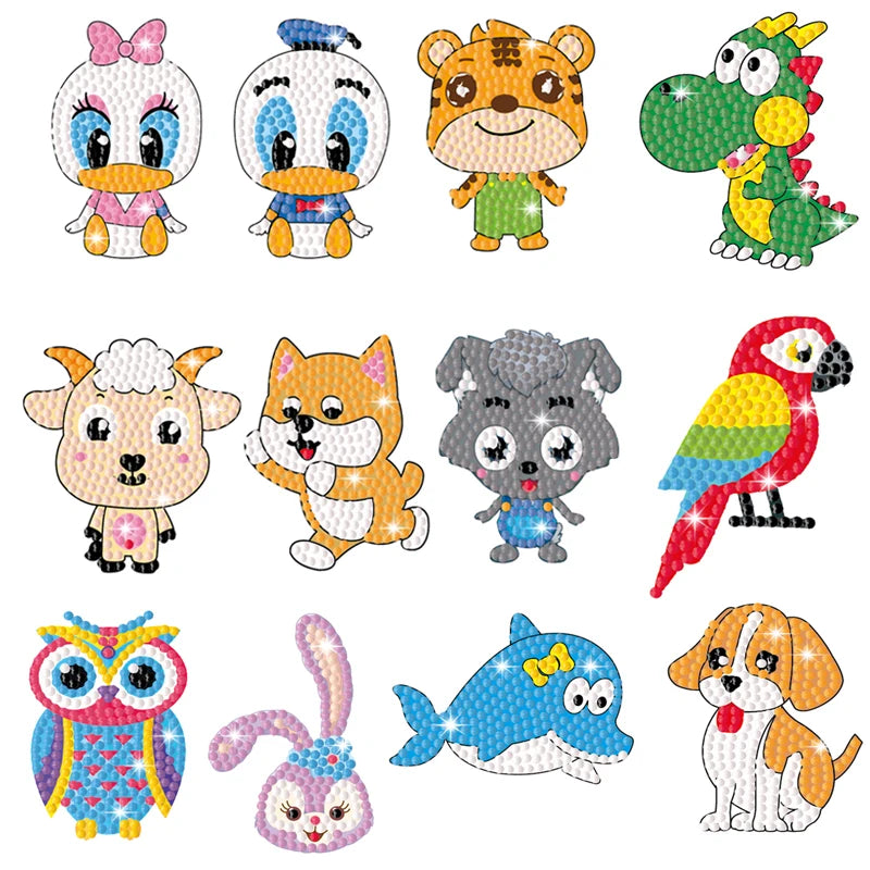 Pokémon Diamond Painting Stickers & Cartoon Crystal Art Craft Set